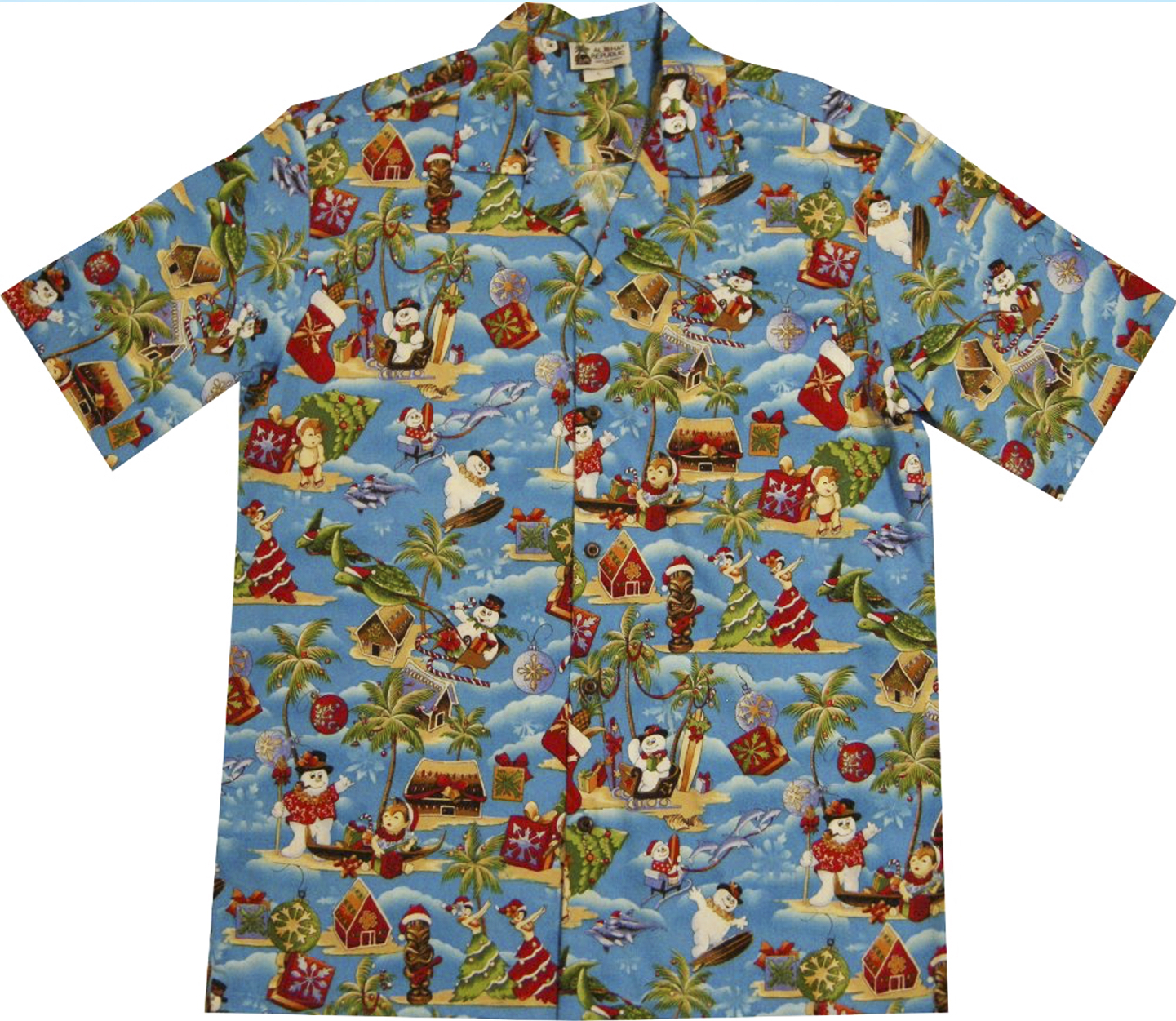 Snowman Holiday Hawaiian Shirt