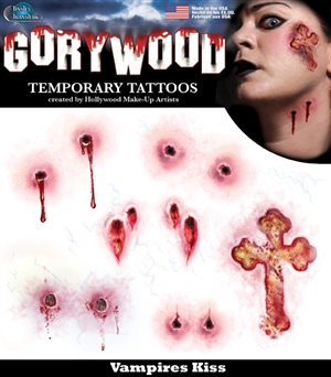Gorrywood Vampire Kiss Temporary Tattoo Set