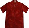 Red Floral Palm Leaf Hawaiian Shirt