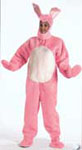 Pink Open Face Bunny Suit Costume