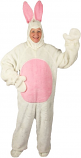 White Open Face Bunny Suit Costume